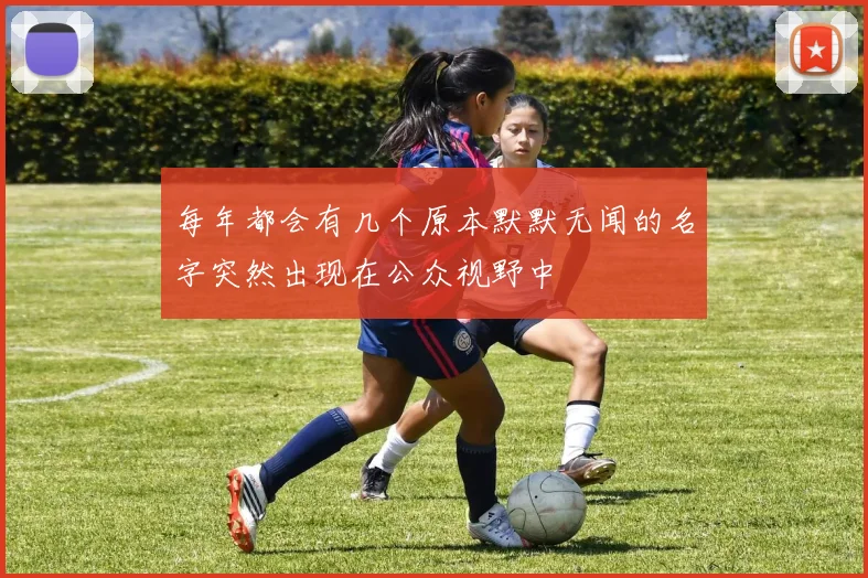 每年都会有几个原本默默无闻的名字突然出现在公众视野中
